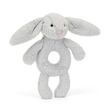 Load image into Gallery viewer, Jellycat Bashful Bunny Ring Rattle Silver
