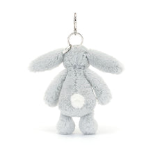 Load image into Gallery viewer, Jellycat Bashful Silver Bunny Bag Charm