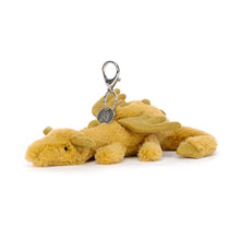 Load image into Gallery viewer, Jellycat Golden Dragon Bag Charm