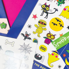 Load image into Gallery viewer, Children's Halloween Glow In The Dark Temporary Tattoos