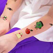 Load image into Gallery viewer, Children's Halloween Glow In The Dark Temporary Tattoos
