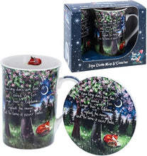 Load image into Gallery viewer, Fox Under The Moon Mug & Coaster Set - How Long Does Love Last