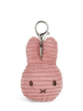 Load image into Gallery viewer, Miffy Flat Eco Corduroy Keyring Dusty Rose