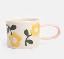 Load image into Gallery viewer, Yellow Flowers Ceramic Mug