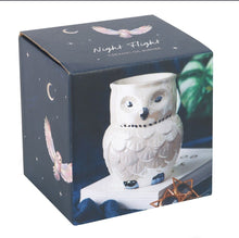 Load image into Gallery viewer, Owl Shaped Iridescent Oil Burner and Wax Warmer