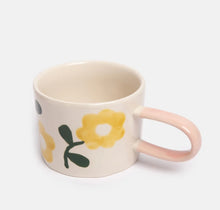 Load image into Gallery viewer, Yellow Flowers Ceramic Mug