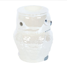 Load image into Gallery viewer, Owl Shaped Iridescent Oil Burner and Wax Warmer