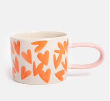 Load image into Gallery viewer, Orange Hearts Ceramic Mug
MGG114
