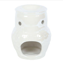 Load image into Gallery viewer, Owl Shaped Iridescent Oil Burner and Wax Warmer