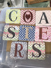 Load image into Gallery viewer, Alphabet Coasters