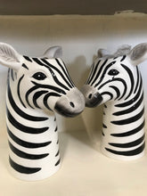 Load image into Gallery viewer, Ceramic Zebra head vase - Lisa Angel
