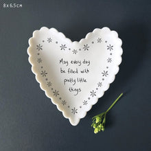 Load image into Gallery viewer, 2062 Scallop Heart Dish - May every day

