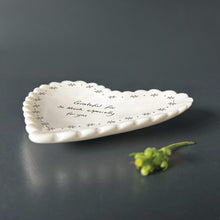 Load image into Gallery viewer, 2063 Scallop Heart Dish - Grateful for so much
