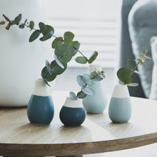 Load image into Gallery viewer, Rader Pastel Blue Mini Vases
