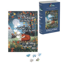 Load image into Gallery viewer, Fox Under The Moon Jigsaw - A Story Of Hope
