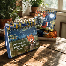 Load image into Gallery viewer, Fox Under The Moon - 365 Thoughts Daily Desktop Quotes
