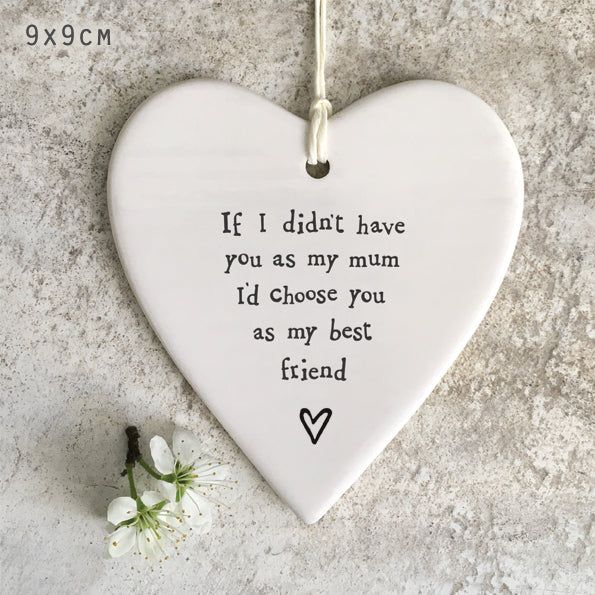 4209 Porcelain Round Heart - Have You As My Mum