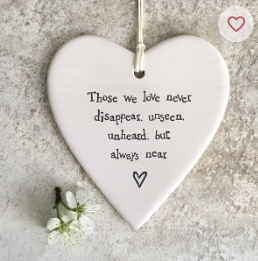 4212 Porcelain Round Heart - Those We Love