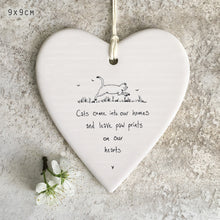 Load image into Gallery viewer, 6197 Wobbly Round Heart - Cats Come Into Our Homes
