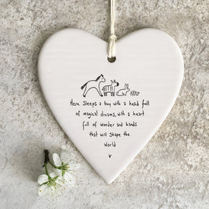 6220 Wobbly Round Heart - Here Sleeps A Boy