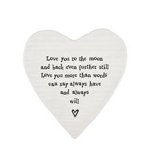 Load image into Gallery viewer, 93 Porcelain Coaster - Love You To The Moon
