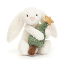 Load image into Gallery viewer, Jellycat Bashful Bunny with Christmas Tree
