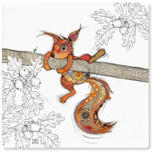 Load image into Gallery viewer, Bug Art Sammy Squirrel Coaster
