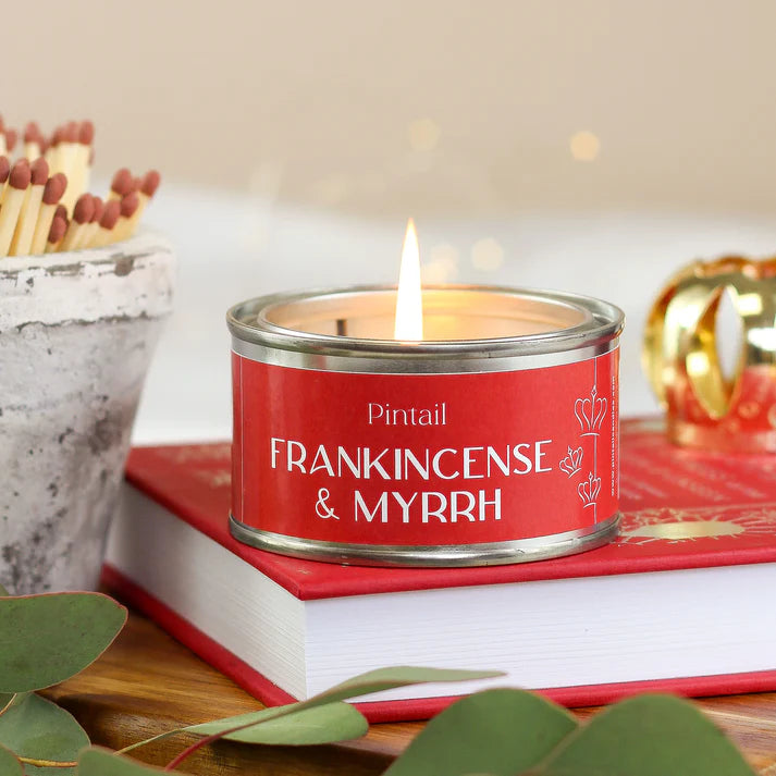 Frankincense & Myrrh Paint Pot Candle by Pintail
