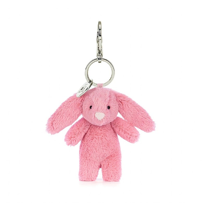Jellycat pink bashful bunny bag charm
