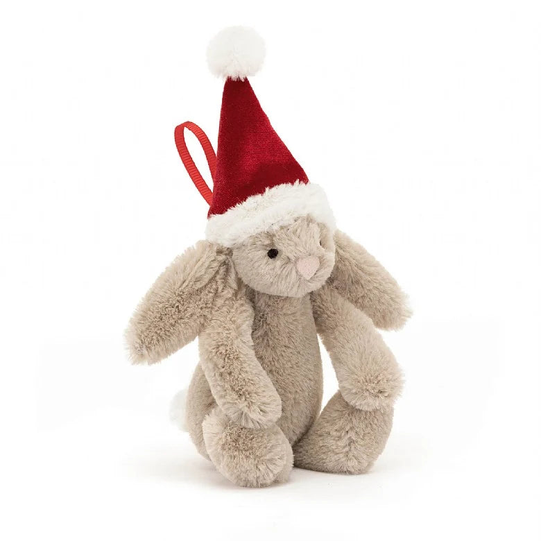 Jellycat - Christmas bashful hanging bunny