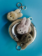 Load image into Gallery viewer, Miffy ECO Fuzzy Keychain Taupe
