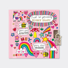 Load image into Gallery viewer, Just Be Yourself Lockable Secret Diary
