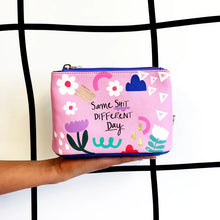 Load image into Gallery viewer, Small Talk &#39;Same Shit&#39; Makeup Bag
