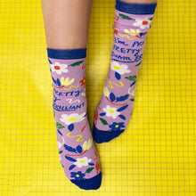 Load image into Gallery viewer, Small Talk 'I'm Pretty Damn Brilliant' Socks
