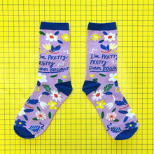 Load image into Gallery viewer, Small Talk 'I'm Pretty Damn Brilliant' Socks
