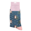 Load image into Gallery viewer, Miss Sparrow Winter Owls Socks Teal

