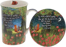 Load image into Gallery viewer, Fox Under The Moon Mug &amp; Coaster Set - Friend Next To Me
