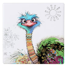 Load image into Gallery viewer, Bug Art Oscar Ostrich Coaster
