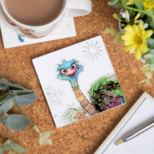 Load image into Gallery viewer, Bug Art Oscar Ostrich Coaster
