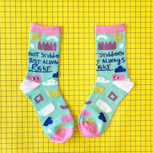Load image into Gallery viewer, Small Talk 'Not Stubborn' Socks
