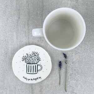 190 Round Porcelain Coaster - Sending You The Biggest Hug