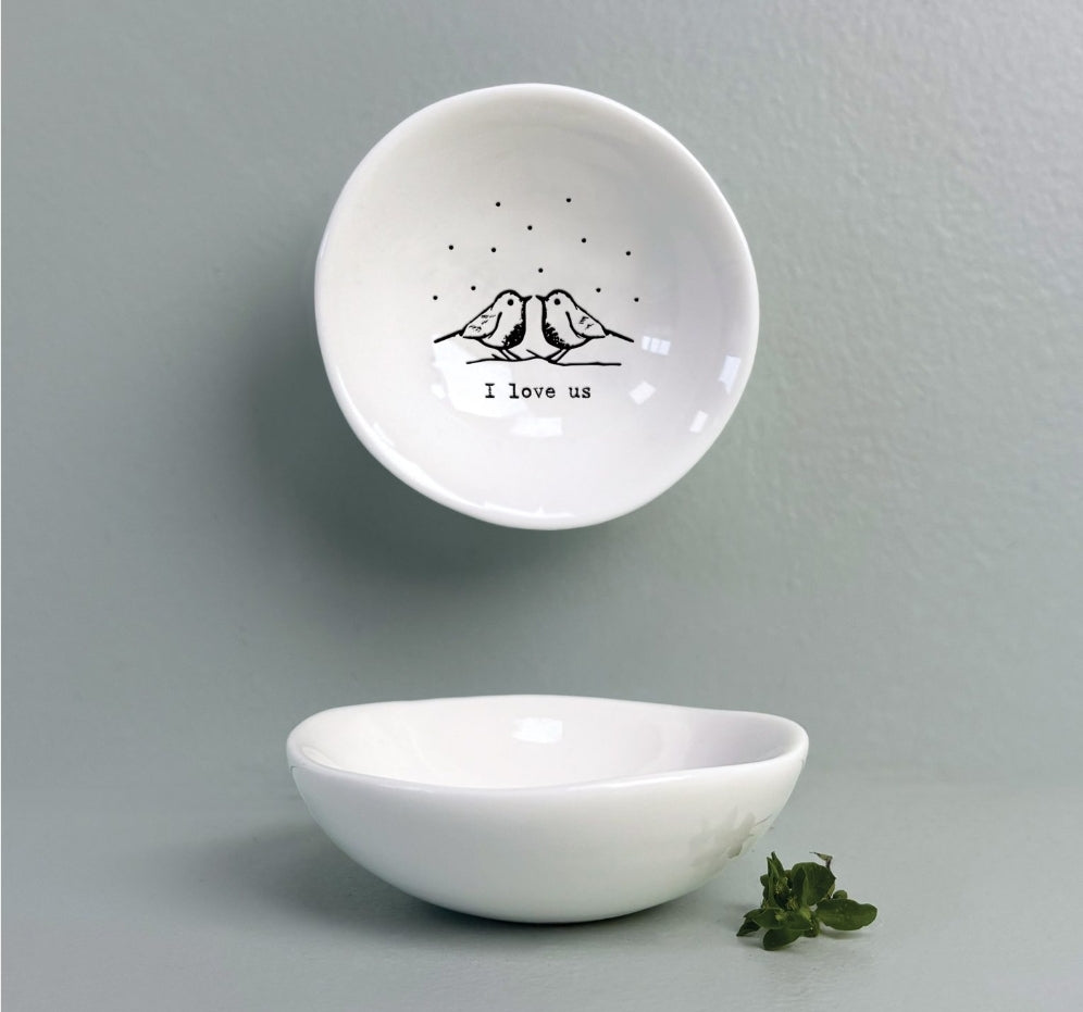 6016 Small Wobbly Bowl I Love Us