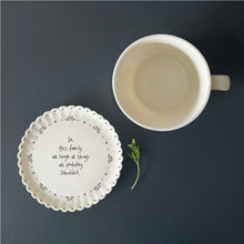 Load image into Gallery viewer, 226 Scallop Porcelain Coaster - In this family
