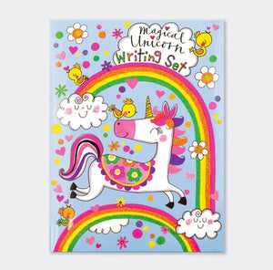 Letter Writing Set Wallet - Magical Unicorn