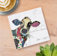 Load image into Gallery viewer, Bug Art Connie Cow Coaster
