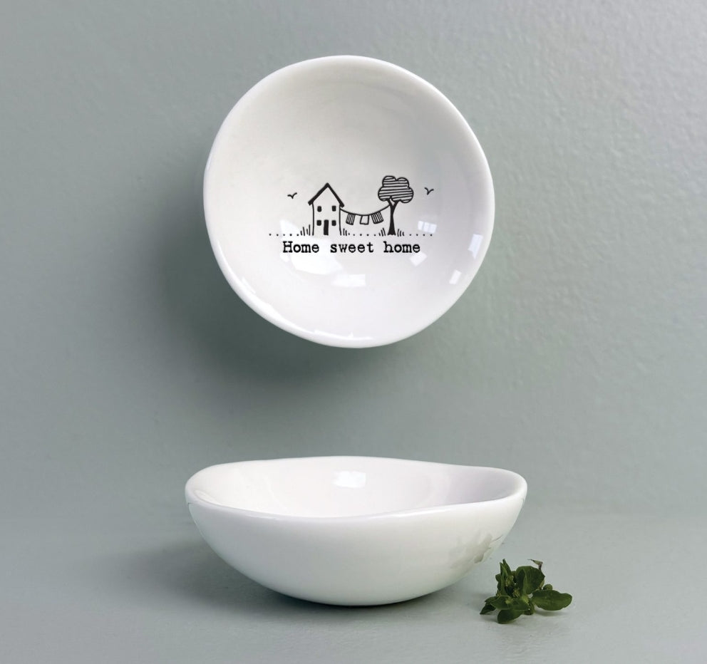 6010 Small Wobbly Bowl Home Sweet Home