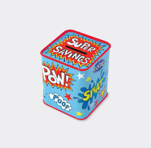 Money Box Tin - Super Savings Superhero