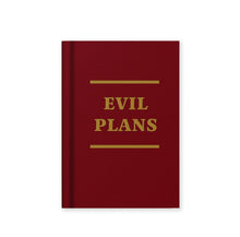 Load image into Gallery viewer, Evil Plans A7 Fabric Hardback Notebook
