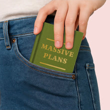 Load image into Gallery viewer, Massive Plans A7 Fabric Hardback Notebook
