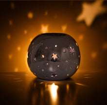Load image into Gallery viewer, Purple Iridescent Star Oil Burner and Wax Warmer
